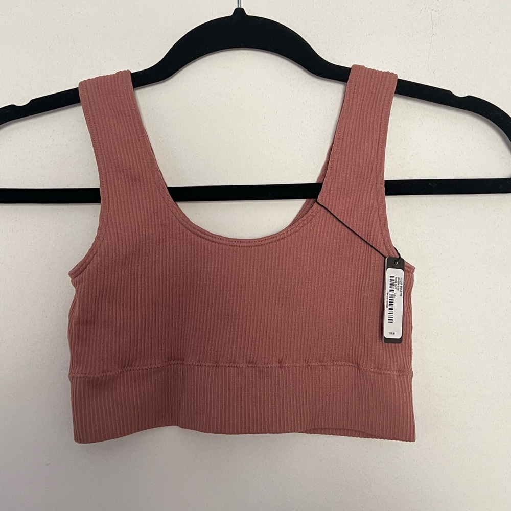 SKIMS ROSE CLAY Scoop-neck stretch-jersey bra - Picture 3 of 9
